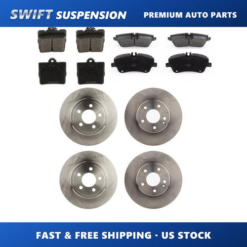 Front rear brake rotors - front,